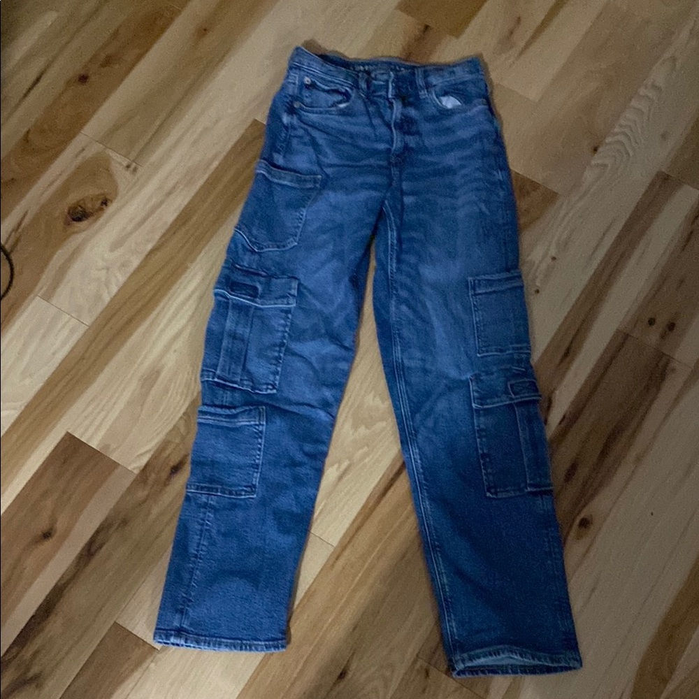 Blue Cargo Jeans